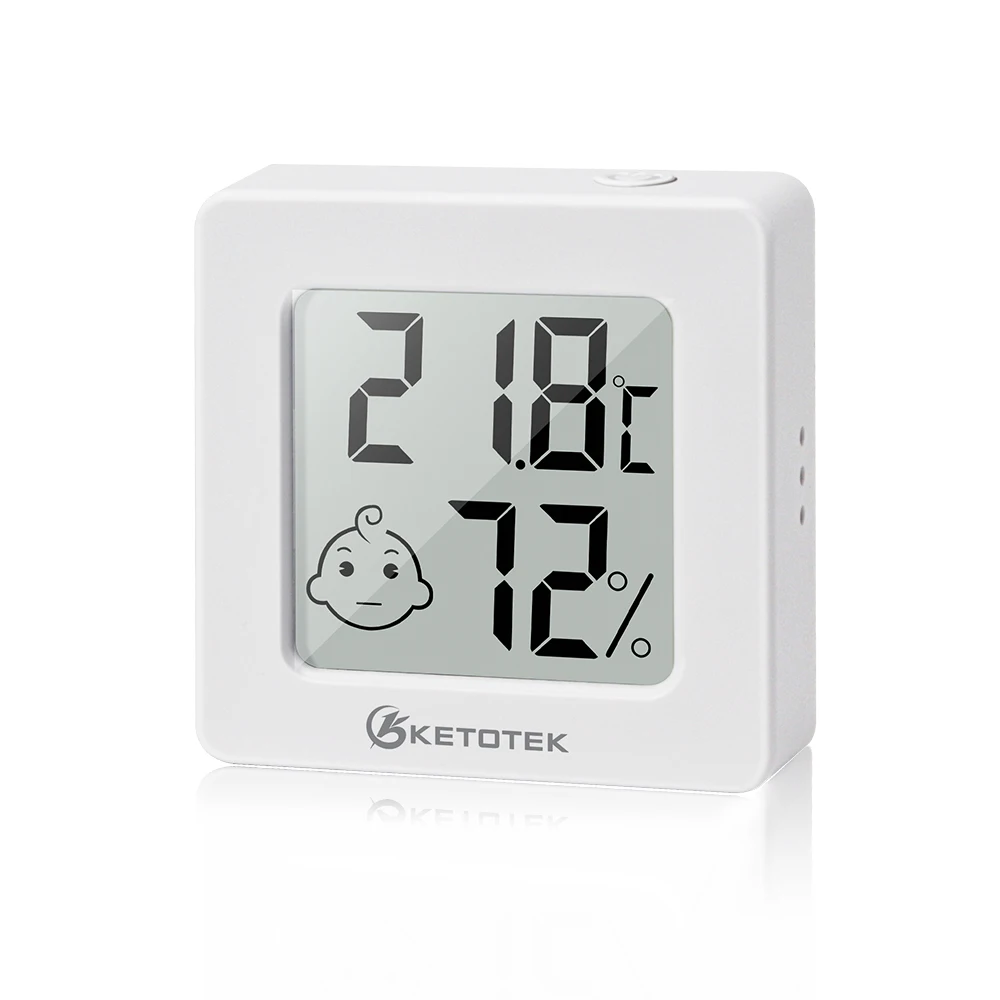 

Ketotek Mini LCD Digital Thermo-Hygrometer Humidity Temperature Measuring Comfort Indicator Thermometer Sensor Digital Moisture