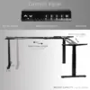 Electric Triple Motor Height Adjustable 3 Leg Corner Desk Frame, up to 300lbs, Sit Stand Ergonomic L Shaped Frame Only, 4