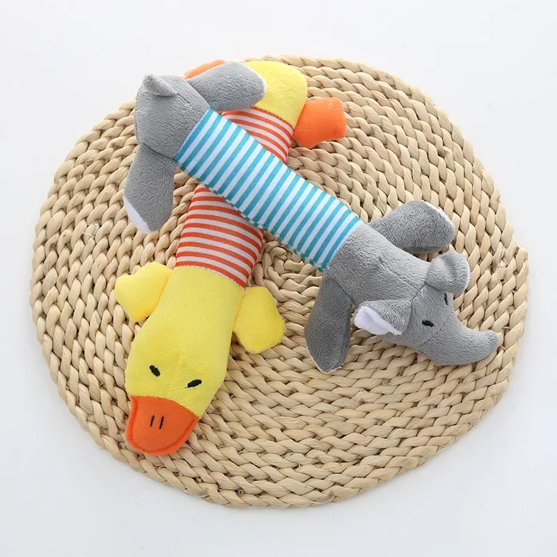 Plush Pet Dog Toy Chew Squeak Toy For Dogs Supplies Fit for All Puppy Pet Sound Toy  Funny Durable Chew Molar Toy  Pets Supplies