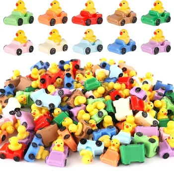 10/20/50pcs Mini Resin Ducks in Car Figurines, Cute Fairy Animals Miniatures, Micro Landscape DIY Craft Home Decoration Supplies 1