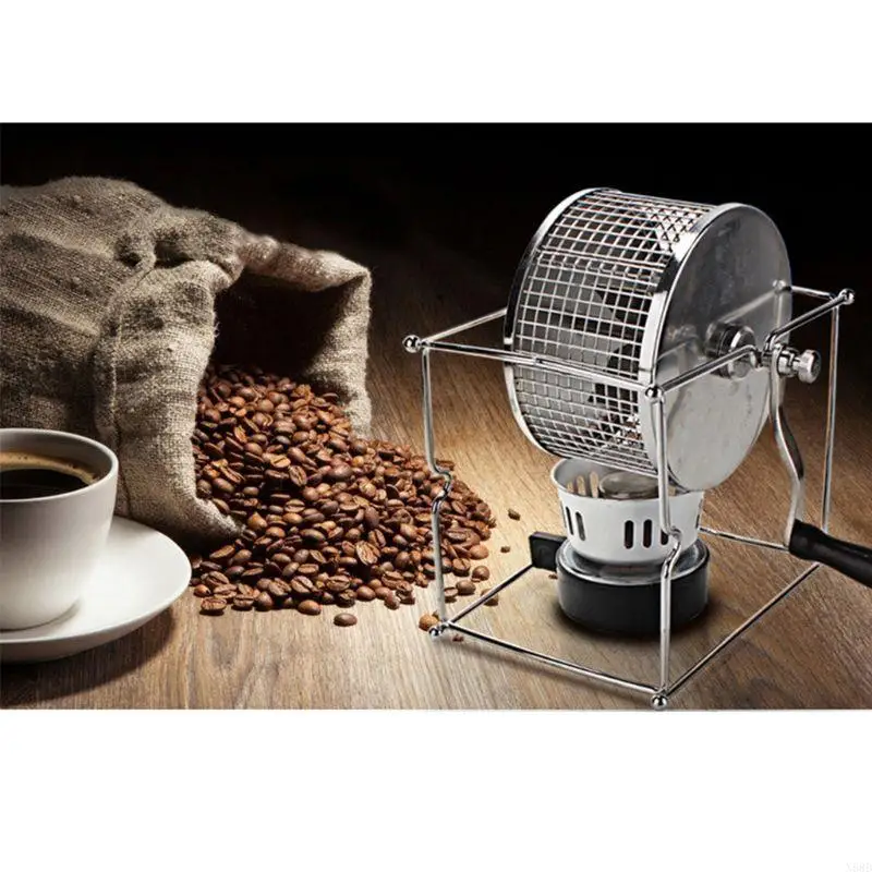 Drum-type Coffee Roaster Electric Coffee Beans Roasting Machine with Handle N58D