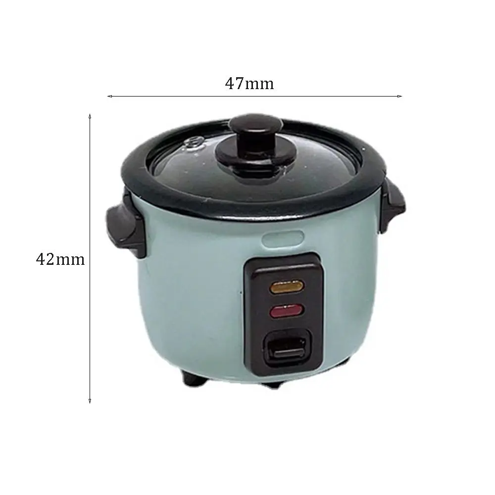 1/6 Scale Mini Rice Cooker Model Dollhouse Miniature Kitchen Appliances for  Barbies Blyth Doll Food Accessories Toy