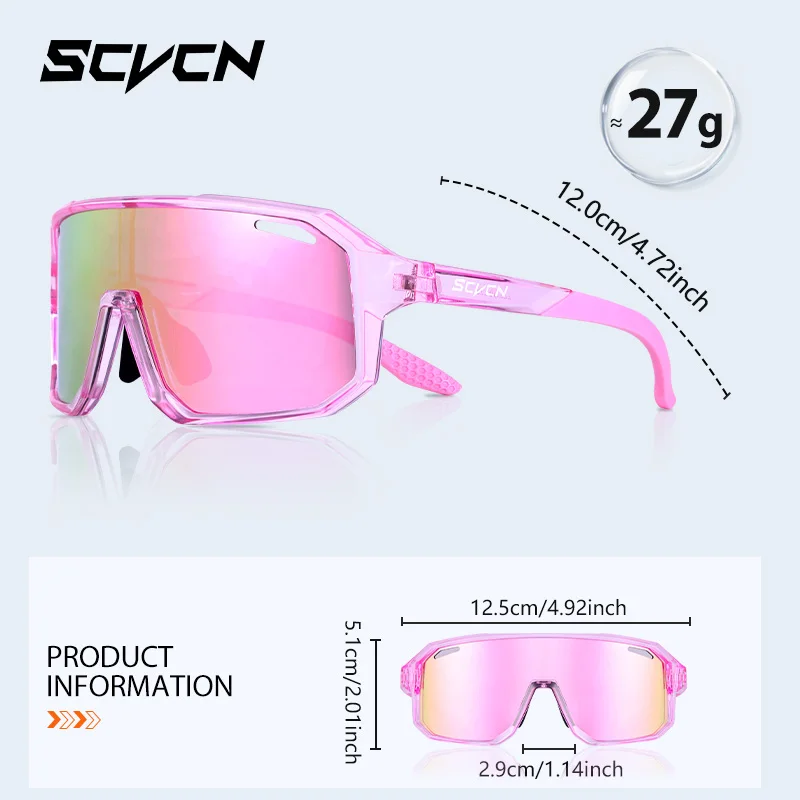 SCVCN Teenager 8-15 Years Old Cycling Sunglasses Boys Girls Outdoor Sports Glasses Running MTB Bike Bicycle UV400 Goggles