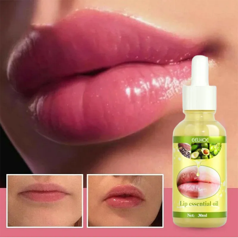30ml Instant Volumising Lips Plumper Gloss Reduce Fine Lines Serum Oil