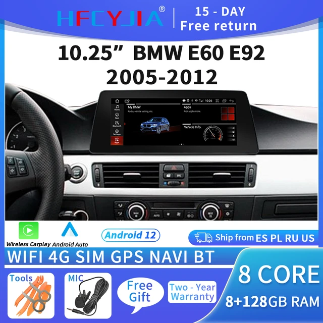 Autoradio Android 10, 8 cœurs, WIFI, 4G, SIM, BT, navigation GPS