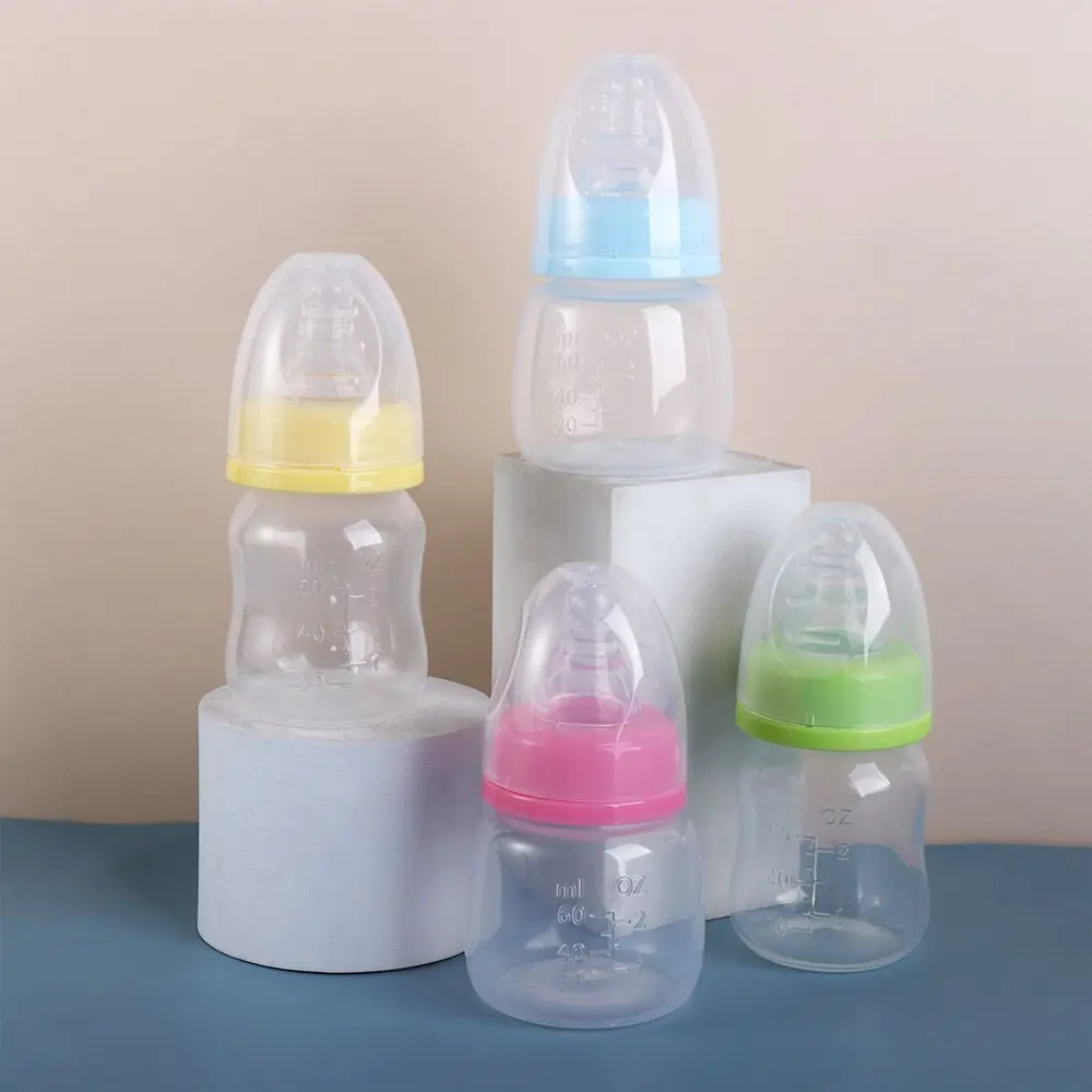 60ml Milk Bottle Portable Mini Baby Nursing Feeding Bottles for Infant Nipple Care Feeder Fruit Juice