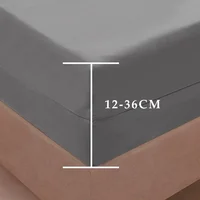 100% Waterproof Mattress Cover with Zipper 6-Sides All-inclusive Mattress Protector Fitted Sheet Bed Cover Twin Queen King 3