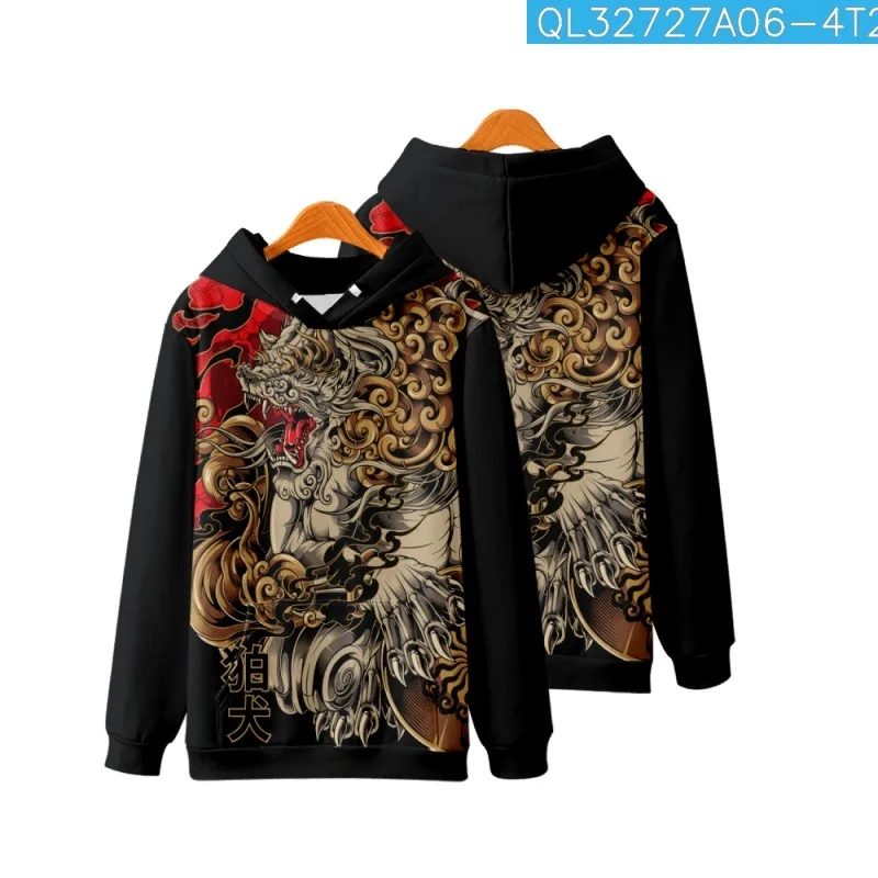 

Autumn Fashion Cartoon Japan Koma Dog Printed Long Sleeve Hoodies Sweatshirt Casual Men Pullover Harajuku