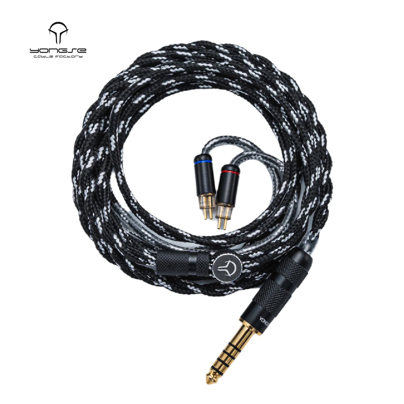 Yongse Piano 6N Einkristall-Kupfer Upgrade-Kopfhörerkabel für IEMS Audio-Zubehör