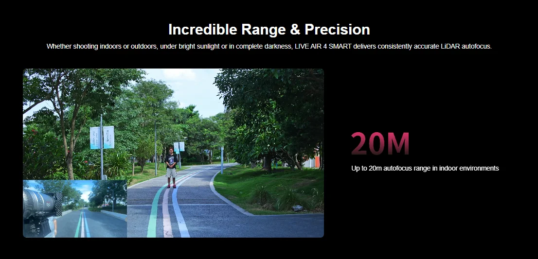 LIVE AIR 4 SMART LiDAR Focus Motor with Stronger Torque, Faster Speed, Long Batt