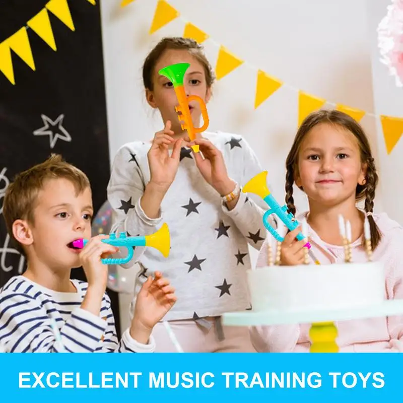 Toddler Trumpet Musical Toys For Kids Novelty Creative Children&rsquo;s Horn Toys For Birthday Events Music Class Graduation Party trumpet instrument