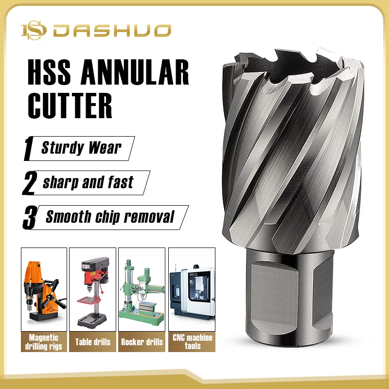 HSS Annular Cutter set Weldon imperial High Speed Steel Hole Saw Core