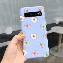 Soft Silicone Back Cover Phone Case - Protective and Stylish Design - Galaxy S10e (Purple 2027)