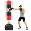 70" Freestanding Punching Bag w/ Fillable Base 12 Suction Cups & Shock Absorbers 1