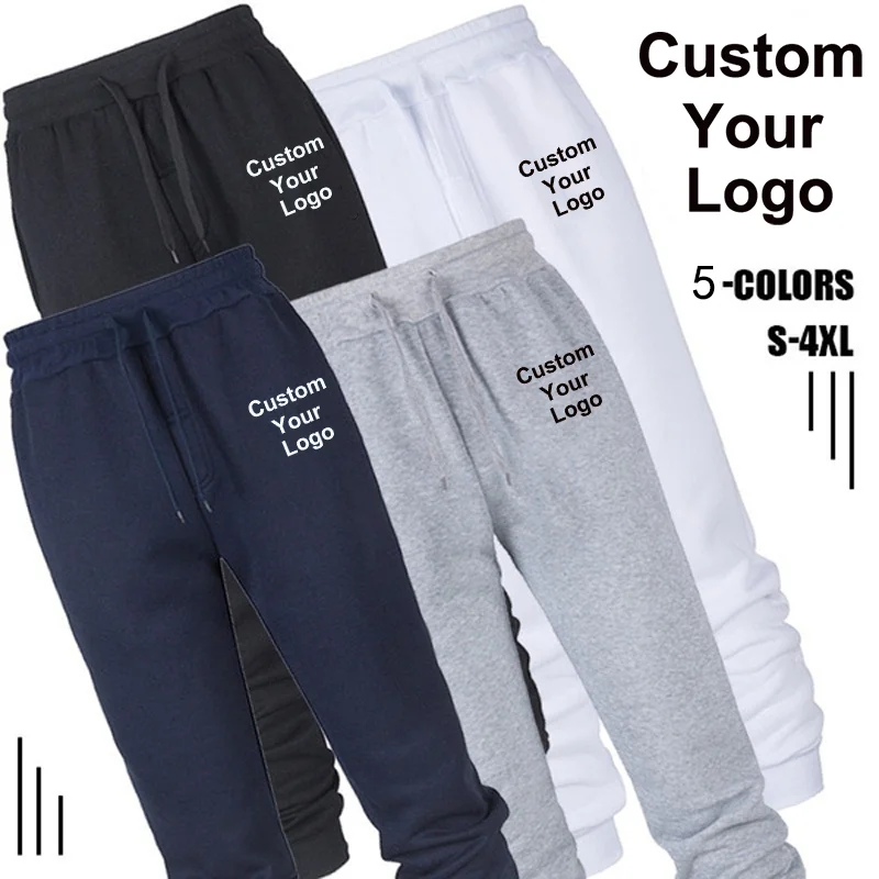 New Custom Your Logo Adult Sweatpants Running Joggers Pants Men and Women Casual Sports Wear Casual Jogging Pants chinese brush pen copybooks batik ripe xuan paper running script copybooks 10sheets adult beginner brush calligraphy copybooks