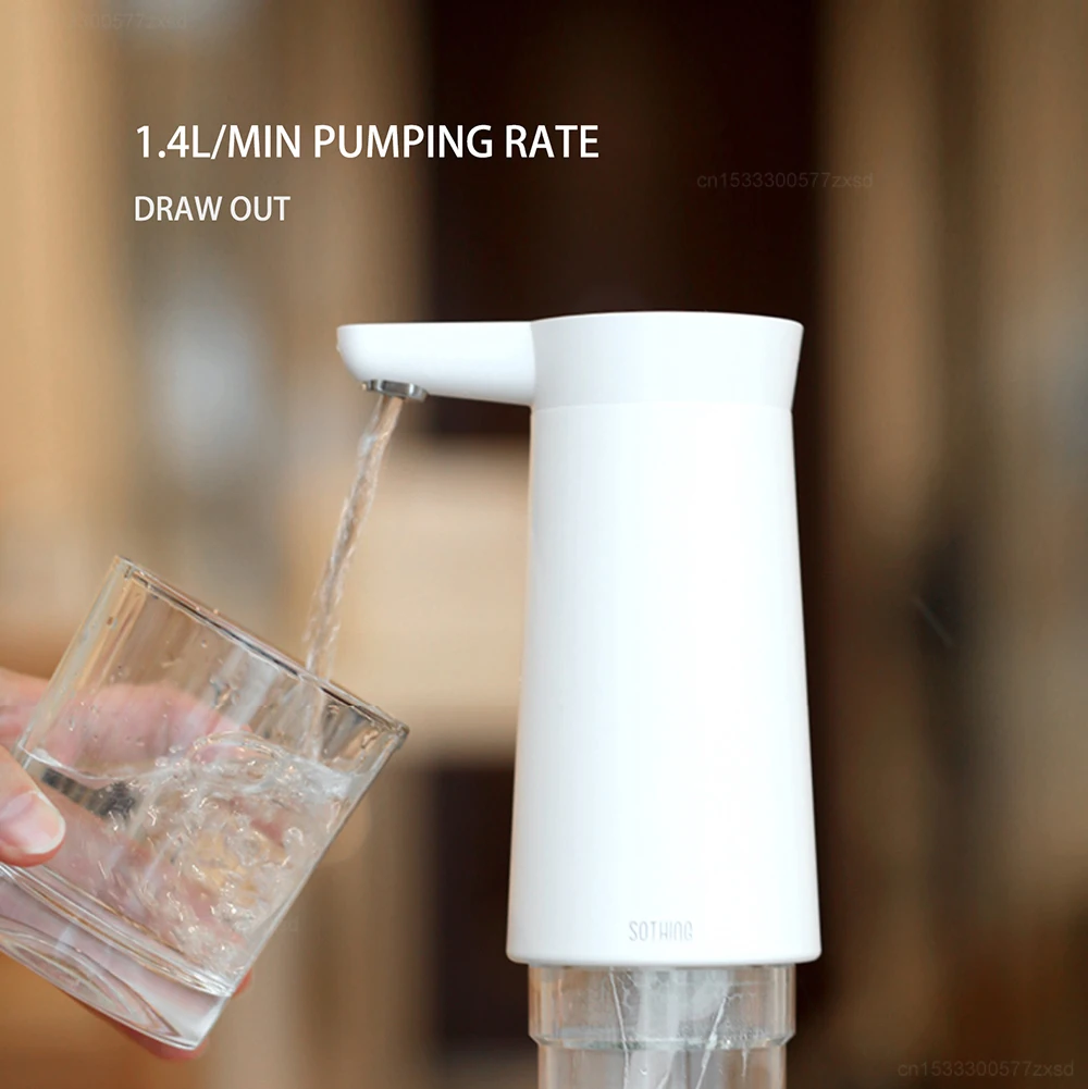 Xiaomi Sothing Electric Water Pump USB Rechargeable One Click Automatic Switch description image 4