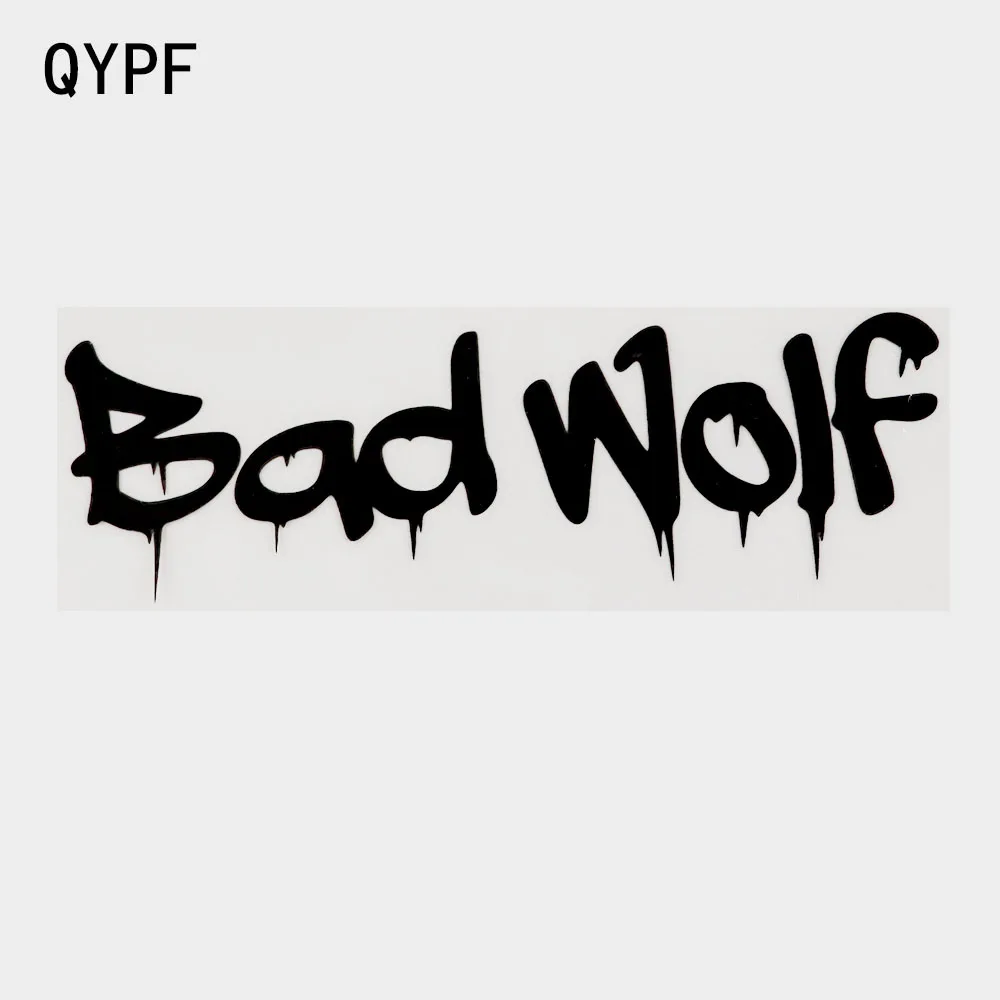 QYPF152CM46CMPersonalityBadWolfVinylMotorcycleCarSticker