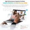 CHUWI MiniBook X 10.51 Inch 2-in-1 Tablet Laptop Intel N100 12GB LPDDR5 512G SSD Windows 11 Laptops Mini Notebook 2K FHD WiFii 6 6