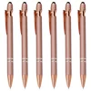 1/3/5pcs Rose Gold Ballpoint Pen with Stylus Tip 2-in-1 Stylus Gel Pen Business Signing Pen Kawaii School Office Accessories 1
