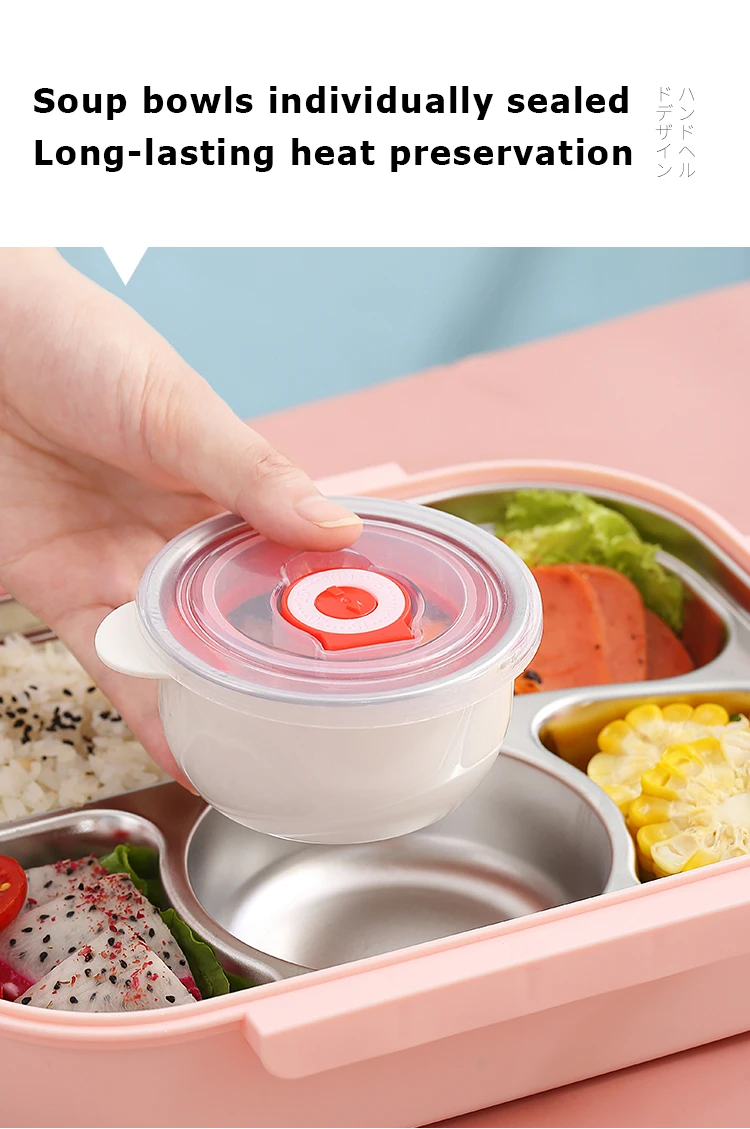 Stackable Bento Box Kids Cute Bear Leakproof Lunch Containers For Hot Food  Vacuum Thermos Lunch Box Thermal Boxes Kitchen Gadget - AliExpress