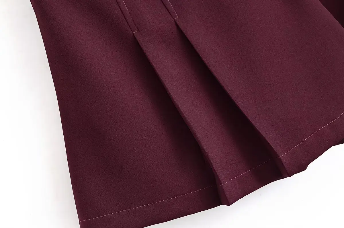 Women Solid Mini Skirts Spring Autumn A Line Skirt Chic Pleated Short Skirt Female Fashion High Waisted Party Skirt Streetwear