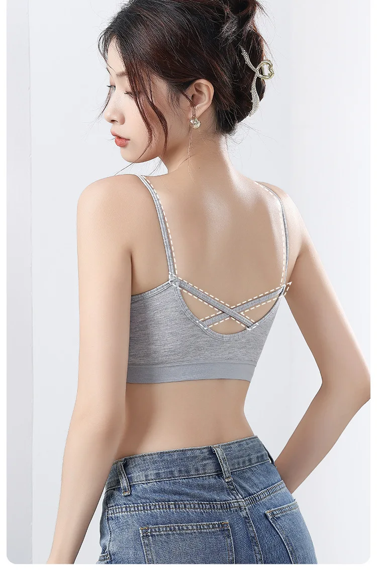 1pcs Ice Silk Seamless Sport Bra Gather Prevent Sagging Underwear No Steel Ring Comfortable Large Size Bra Sexy Vest Bralette