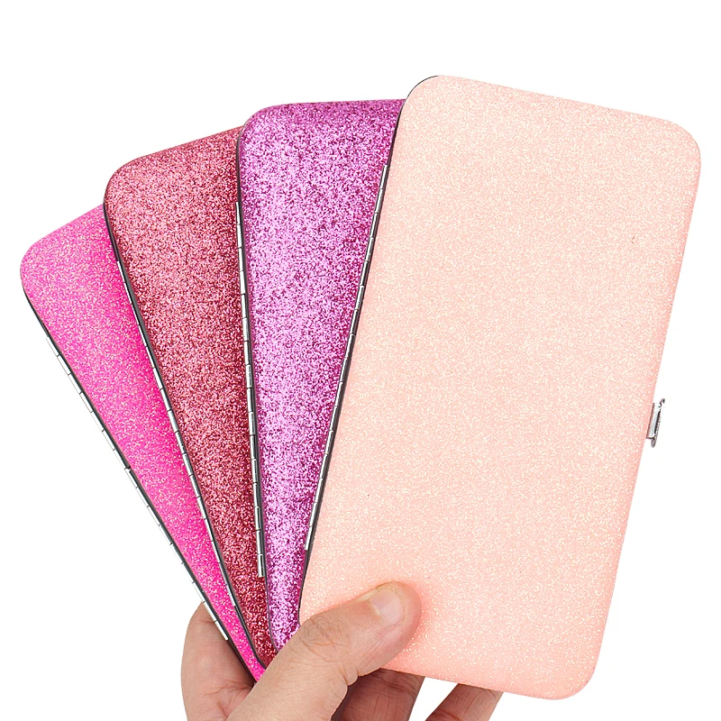 まつげエクステンションピンセット収納ボックス 7 スロット光沢のある