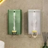 Light Luxury Tissue Box, Wall Mounted, Rectangular Tissue Storage Box, Self-Adhesive Napkin Holder, Kitchen Paper Dispenser Case 4