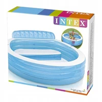 Piscine gonflable de jardin avec sièges 229x218x76cm 3