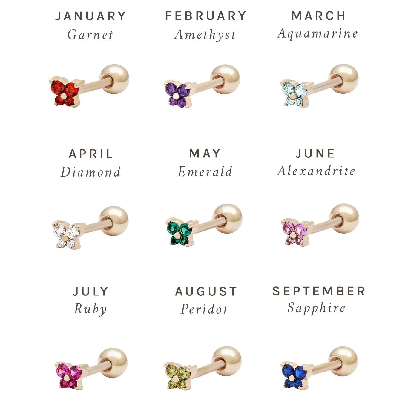 New Fashion Shinny Butterfly Studs Earring for Women Girl Copper Ear Bone Nail Daily Wear Jewelry Birthday Gifts 4