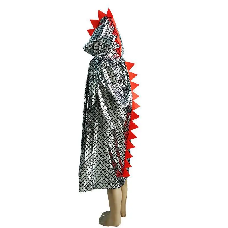 thumbnail image 1 of Capa de dinosaurio, traje de animal, maquillaje, accesorios de disfraz, disfraz de cosplay, capa de Halloween para niños, 1 of 5