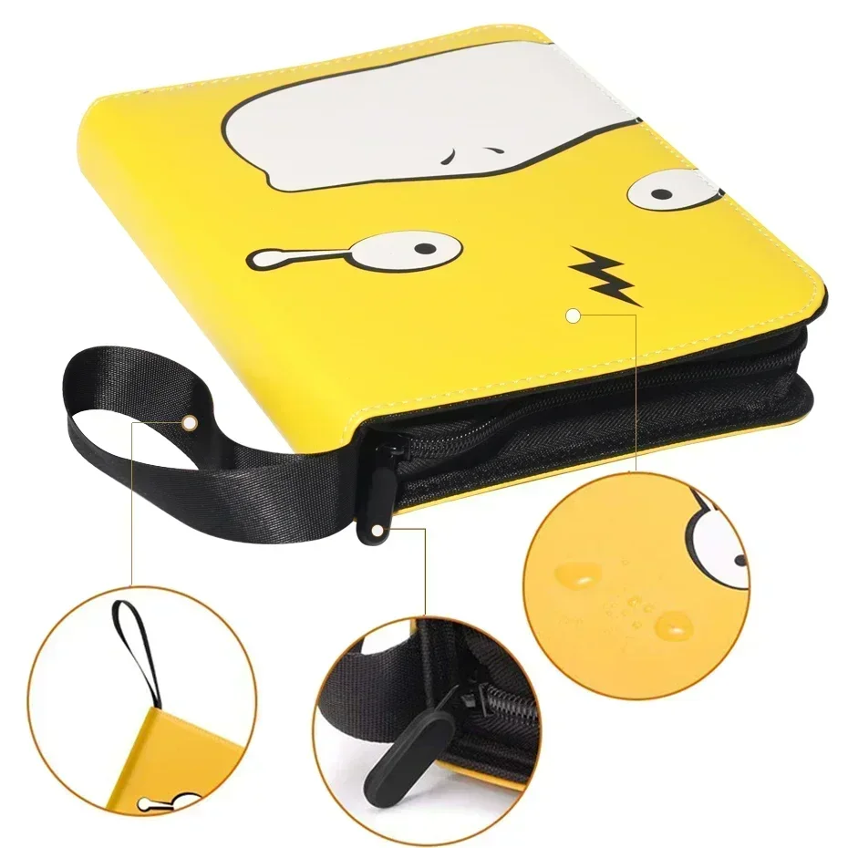 400PCS Card Album Binder Photocard PU Zipper Photo Album Carte Holder Toys Collection Folder Letters Pokemones Cards' Hobby 3