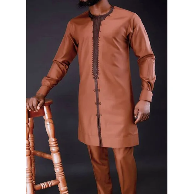 Osagie Dashiki Embroidered Long Sleeve Piece Outfit - Image 4