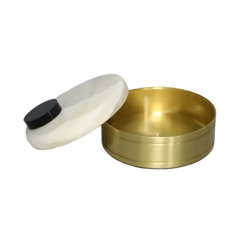 ~Light Luxury Pure Brass Jade Storage Jewelry Storage Box Home Living Room Bedroom Cloakroom Table Decorations