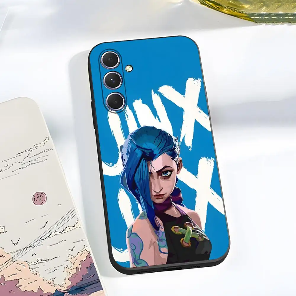 Arcane Anime Characters Black Soft Shell Phone Case