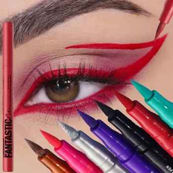 12 Colors Red Purple Eyeliner Liquid Matte Quick-Drying Smudge-Proof Smooth Eye Liner Pen Long-Lasting Eyes Makeup Cosmetics 1