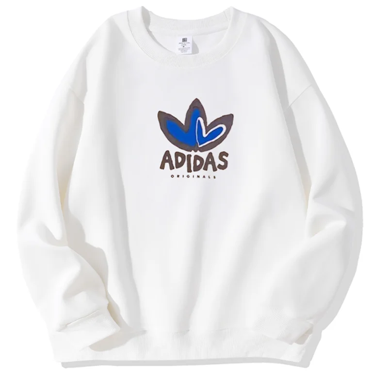 Adidas Hoodise Men and Women Round Neck Without Hat Breathable Leisure and Casual Designed in The Front Multicolor
