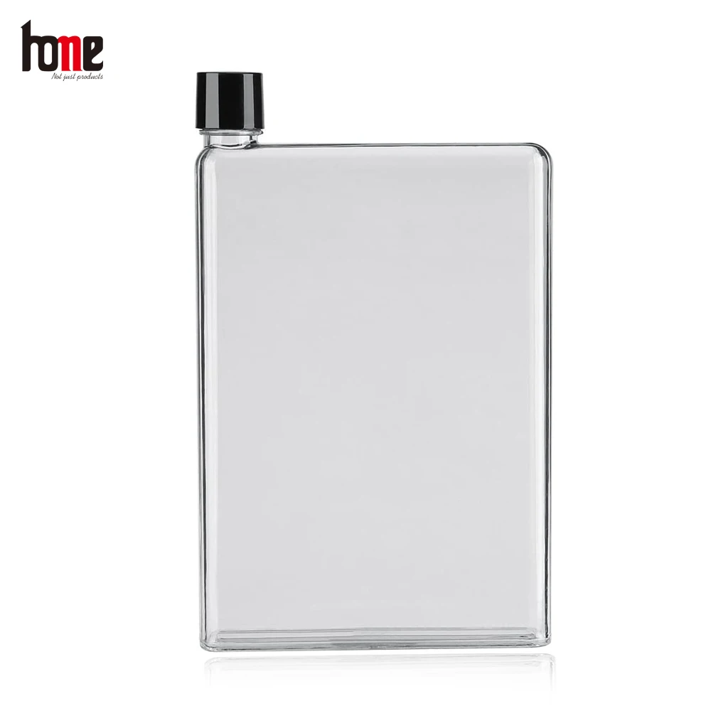 380ml A6 Flat Water Bottle Flask Portable Sleek Sturdy Bottle No-leak Light  Weight Handbag/Purse/Pocket Square Bottle