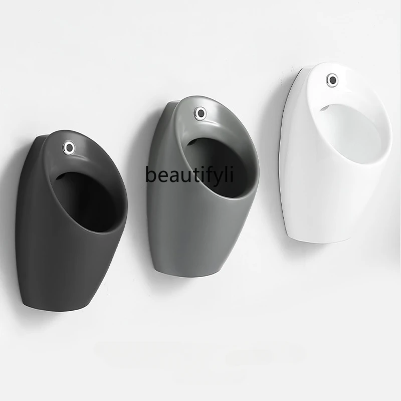 

Ceramic Urinal Automatic Induction Integrated Wall-Mounted Hotel Men's Toilet Urinal Wall Hanging
