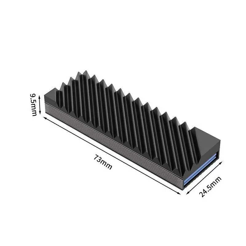 *M.2 SSD 히트싱크 냉각 하드 드라이브 2280 NVME NGFF SSD 냉각 알루미늄 쿨러 라디에이터 W 마더보드용 열 실리콘 패드