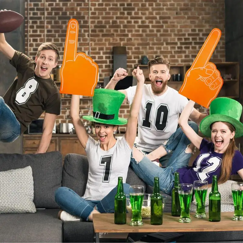 Foam Finger Large Foam Hand Sports Cheerleading Props Sports Favors Cheering Palm Party Props Number 1 Fan Finger foam finger props cheerleading accessories