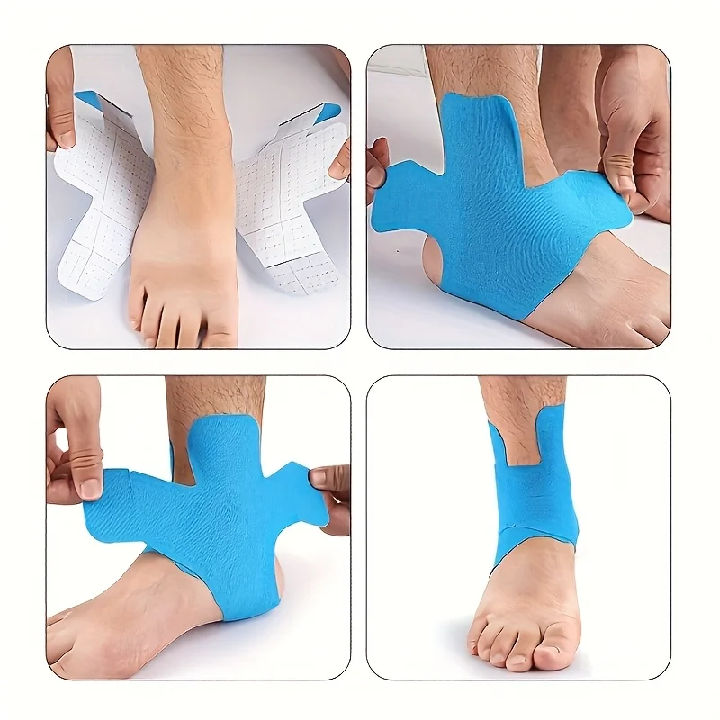 2pc Breathable Self-Adhesive Compression Wrap Bandage for Sports Injury Support - Elastic Support for Sprains,Muscle Strains