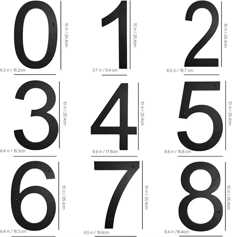 24 Inch House Numbers And Metal Letters For Outdoor Signs, House - View #3