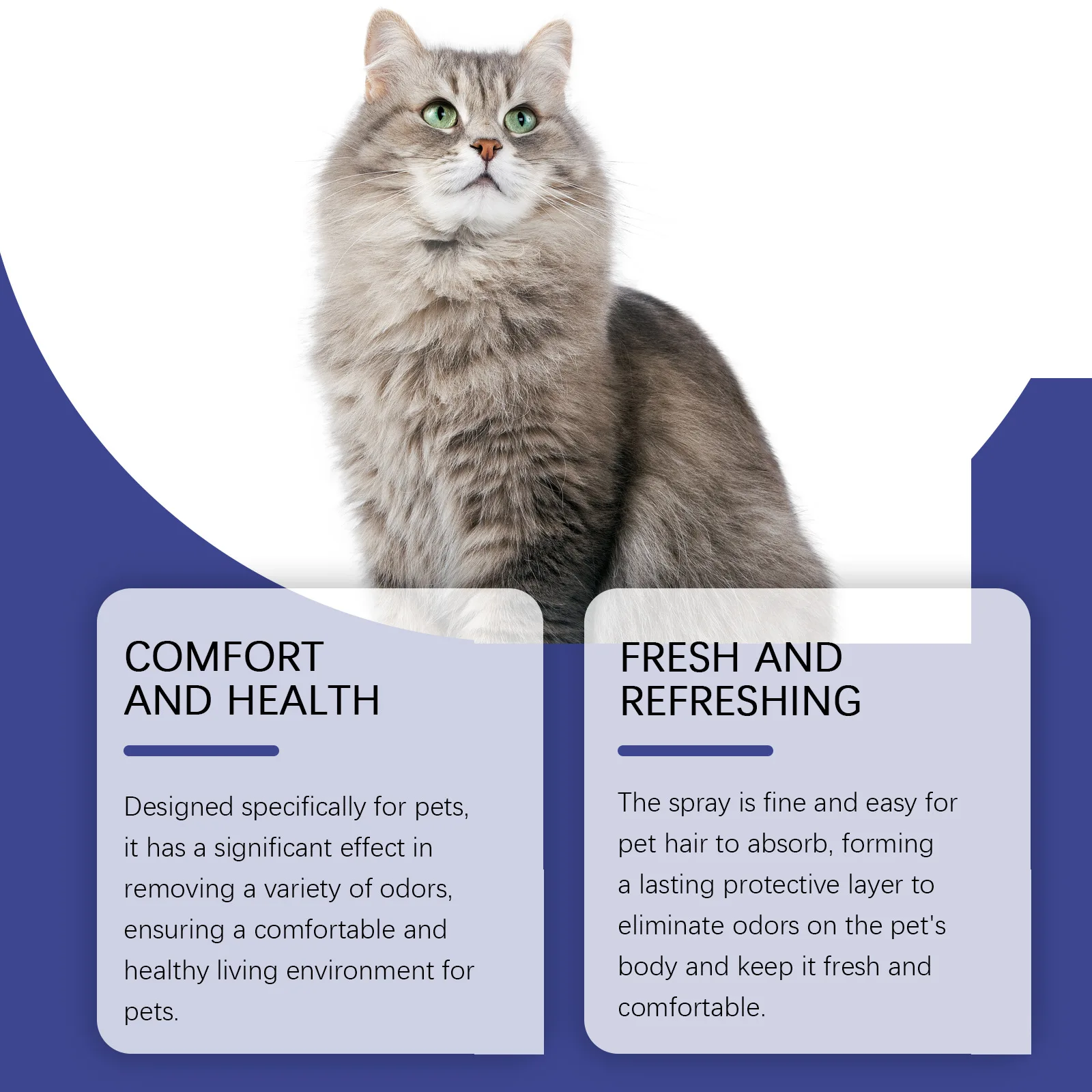 Pet Deodorant, Remove Pet Smell, Fresh Lavender Fragrance Deodorant Spray