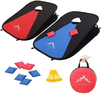 Collapsible Portable Corn Hole Boards With 8 Cornhole Bean Bags (3 X 2-Feet) 1