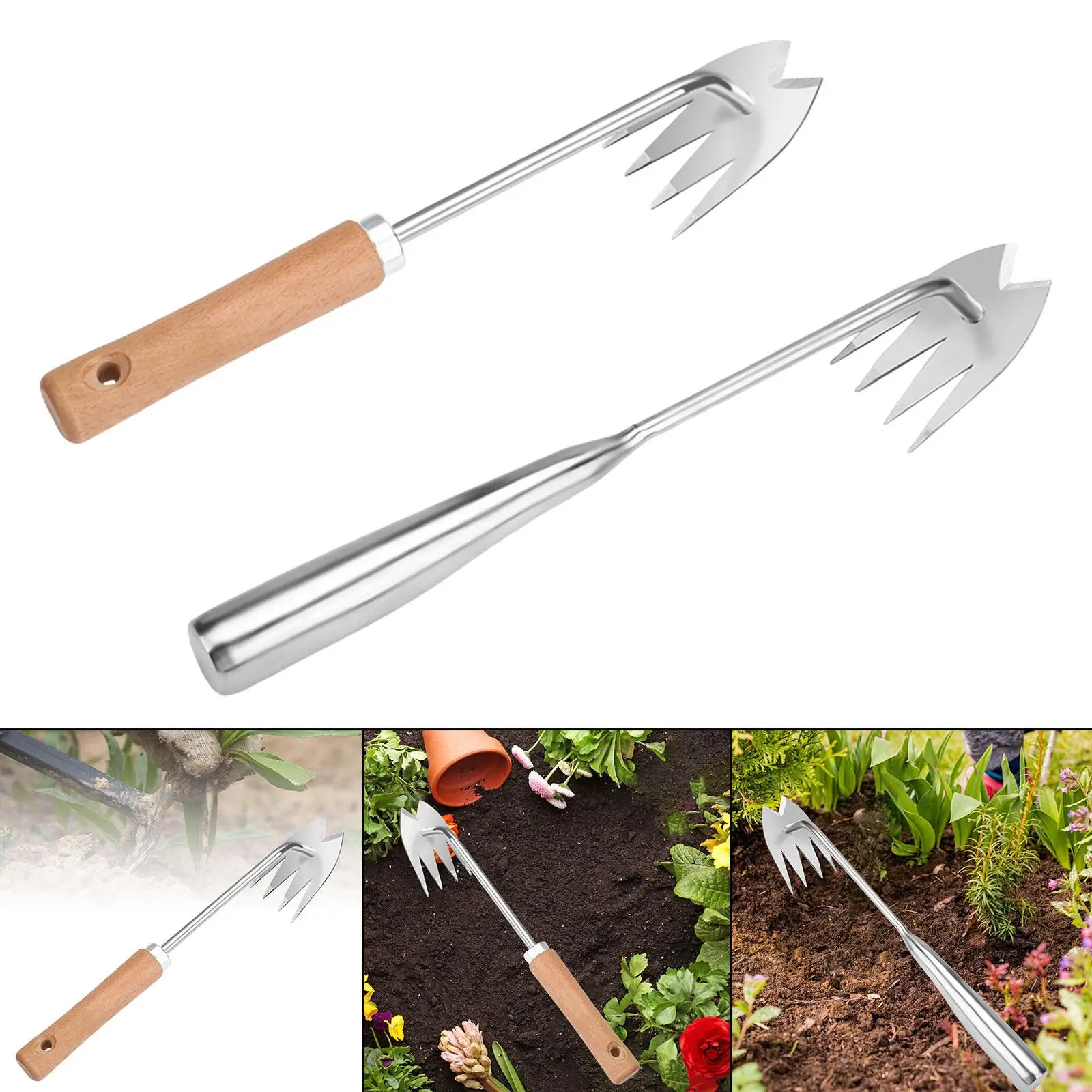 인체공학적 손잡이가 있는 핸드 제초기, 고탄소강 제초 풀러, 잡초 제거 도구, 안뜰 잔디 마당 분재 제초