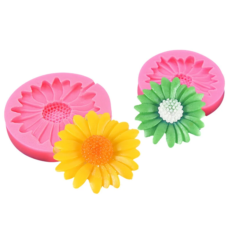 Daisy Flower Silicone Mold DIY Jewelry Casting 3D Flower Shape Epoxy Resin Mold Daisy Soap Making Craft Candle Mould Home Decor