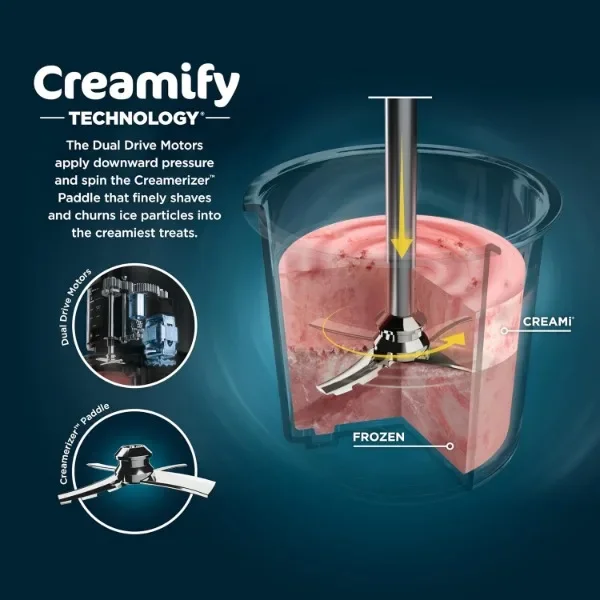 Ninja NC301 CREAMi Ice Cream Maker, for Gelato, Mix-ins, Milkshakes, Sorbet, Smoothie Bowls & More, 7 One-Touch Programs 4