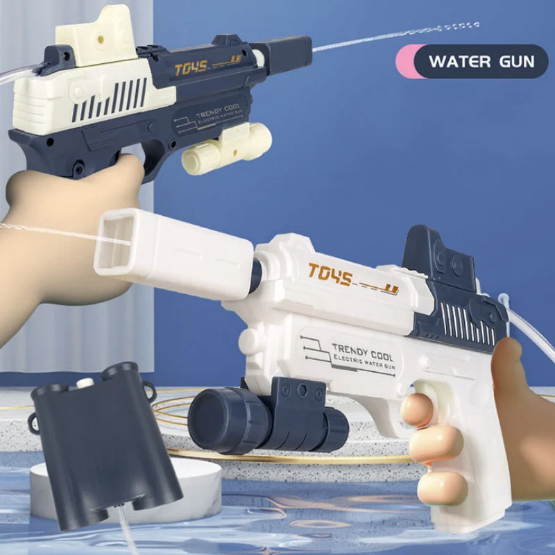 Glock водяной пистолет автоматический взрыв Рюкзак Электрический водяной пистолет большой емкости детские водные игрушки пистолет водяной акула