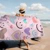 Smiley Faces Towel Microfiber Beach Towel Absorbent Quick dry Soft Yoga Swimming Resort Mountain Climbing Towel 6